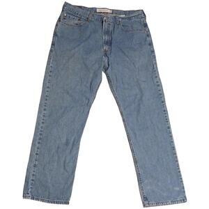 Levi's 505 Men's Regular Fit Medium Blue Wash 38Wx32L No Stains or Holes EUC